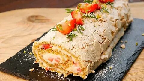 Меренговый рулет какой режим духовки