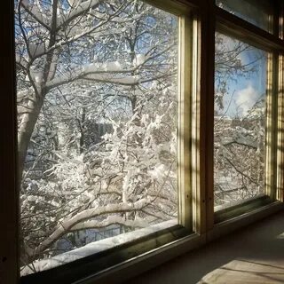 Зимний пейзаж из окна