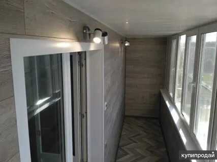 Балкон ламинатом на стене