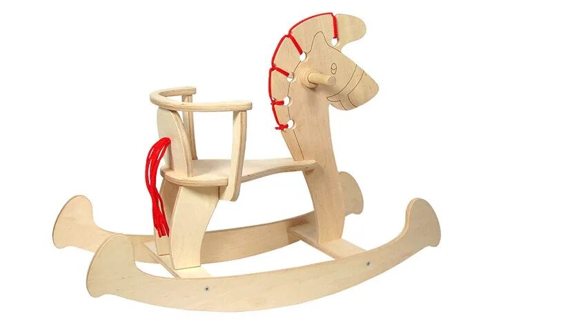 Качалка 2. Детская лошадка из фанеры. Romana 108. Пол 53541 каталка - качалка пони / 59х35х53см, пласт, 2+. 00.
