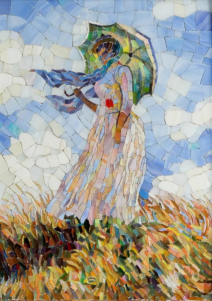 Художник автор картины. Моне мозаика. Мозаика картины Моне. Произведения искусства Моне мозайка. Картины художников в смальте.