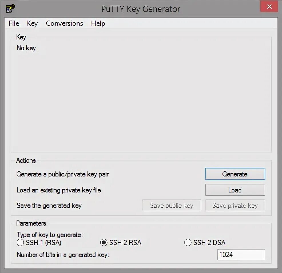 Файл keygen. Окно putty key generator. putty key. keygen. generate button.