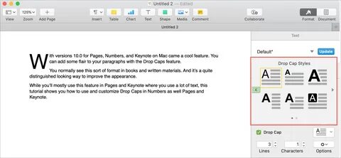Pages mac