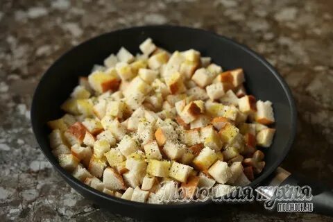 Как приготовить сухари на сковороде