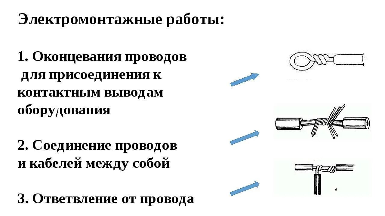 Соединение и оконцевание проводов и кабелей. Соединение алюминиевых проводов методом опрессовки. Инструменты и механизмы для соединения и оконцевания кабелей. Соединение проводов на схеме.