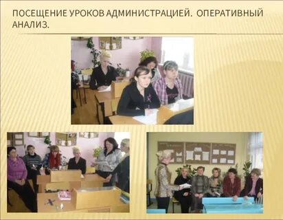 Посещенные уроки директором школы