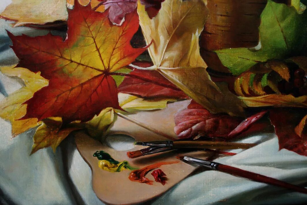 Листья живопись. Листья какую картину рисует автор. Александр цыганков художник осенний дождь. Художник graham gercken осень. Осенние листья живопись.