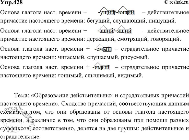 Русский язык 6 класс разумовская упр 428