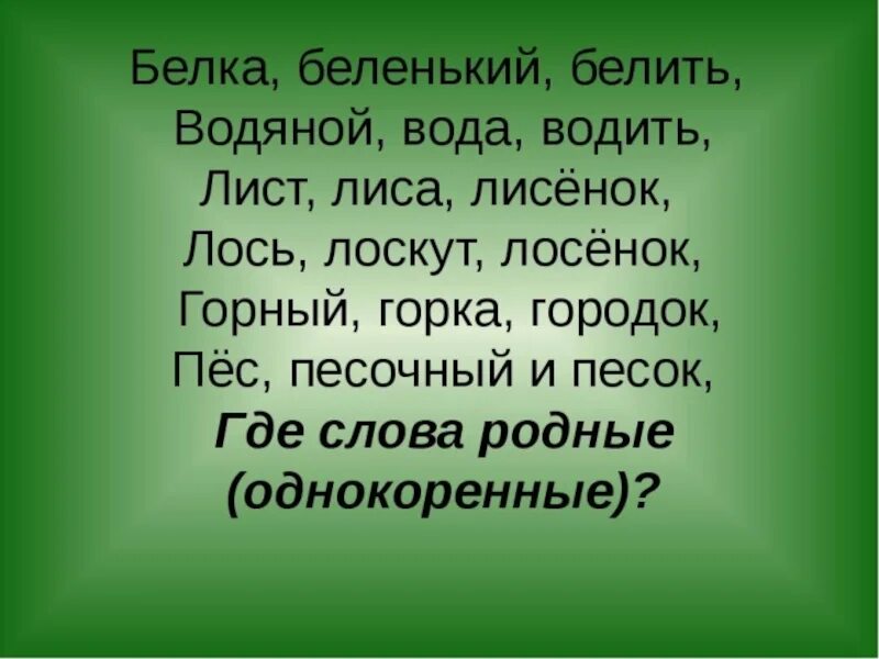 Корень слова белок. Однокоренные слова 2 класс. Урок русского языка 2 класс однокоренные слова. Однокоренные слова презентация. Однокоренные слова 2 класс презентация.