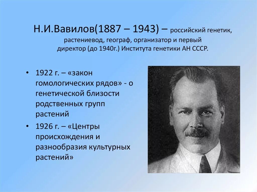 Примеры иллюстрирующие достижения отечественных ученых. Вавилов н.и. (1887-1943). Достижения Николая Ивановича Вавилова. Н И Вавилов вклад в селекцию.