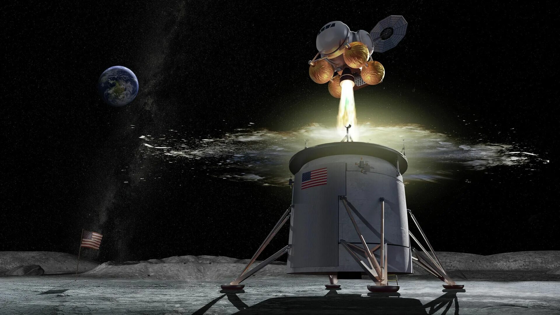 Космический полет на луну. Артемис Лунная программа. Лунный спускаемый аппарат NASA.