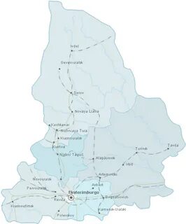 Географическая карта свердловской области подробная