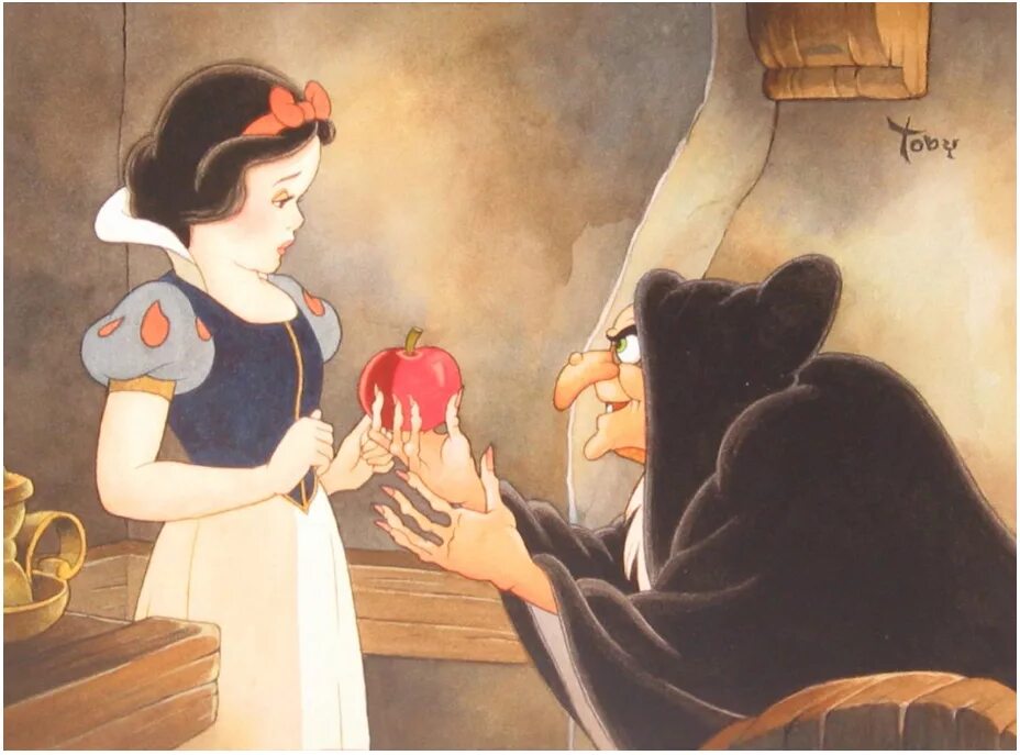 Подарил белоснежке ягоды. Отравленное яблоко Белоснежка. Белоснежка с яблоком. Белоснежка арт. Белоснежка ест яблоко.