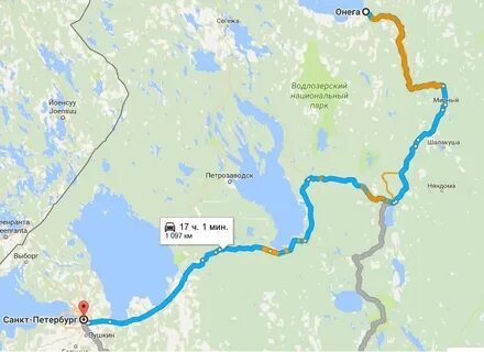 В каком направлении от москвы белое море