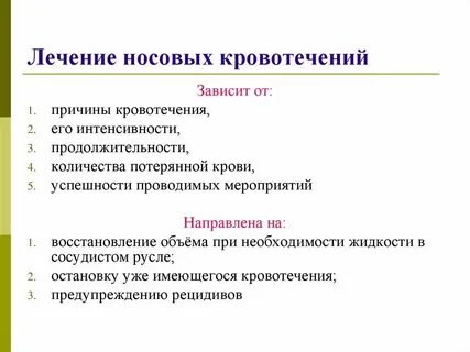 История болезни кровотечения