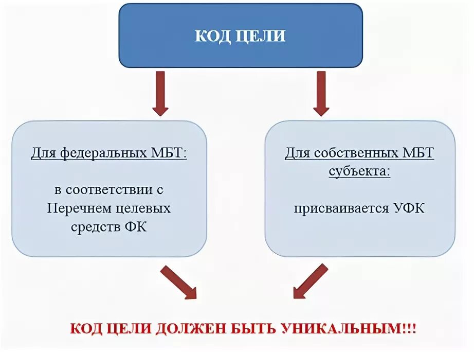 Казначейство коды цели