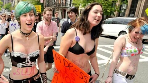 Teilnehmerinnen eines "Slut walks" in Boston © AP. null. 