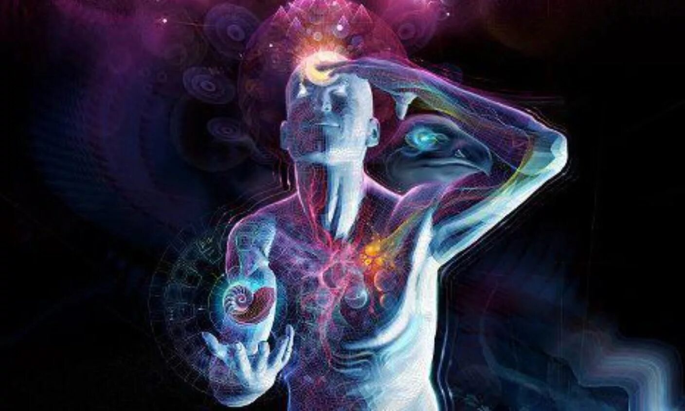Духовное изменение. Разум абстракция. Космический человек. Сознание. Сознание человека.