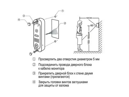 Высота домофона