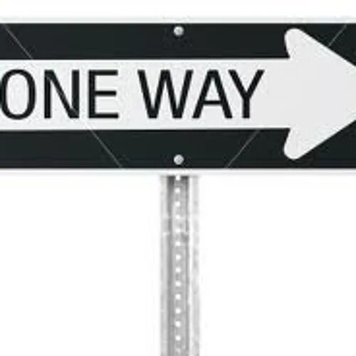 More than one way to. One way. one way street. one way street sign.