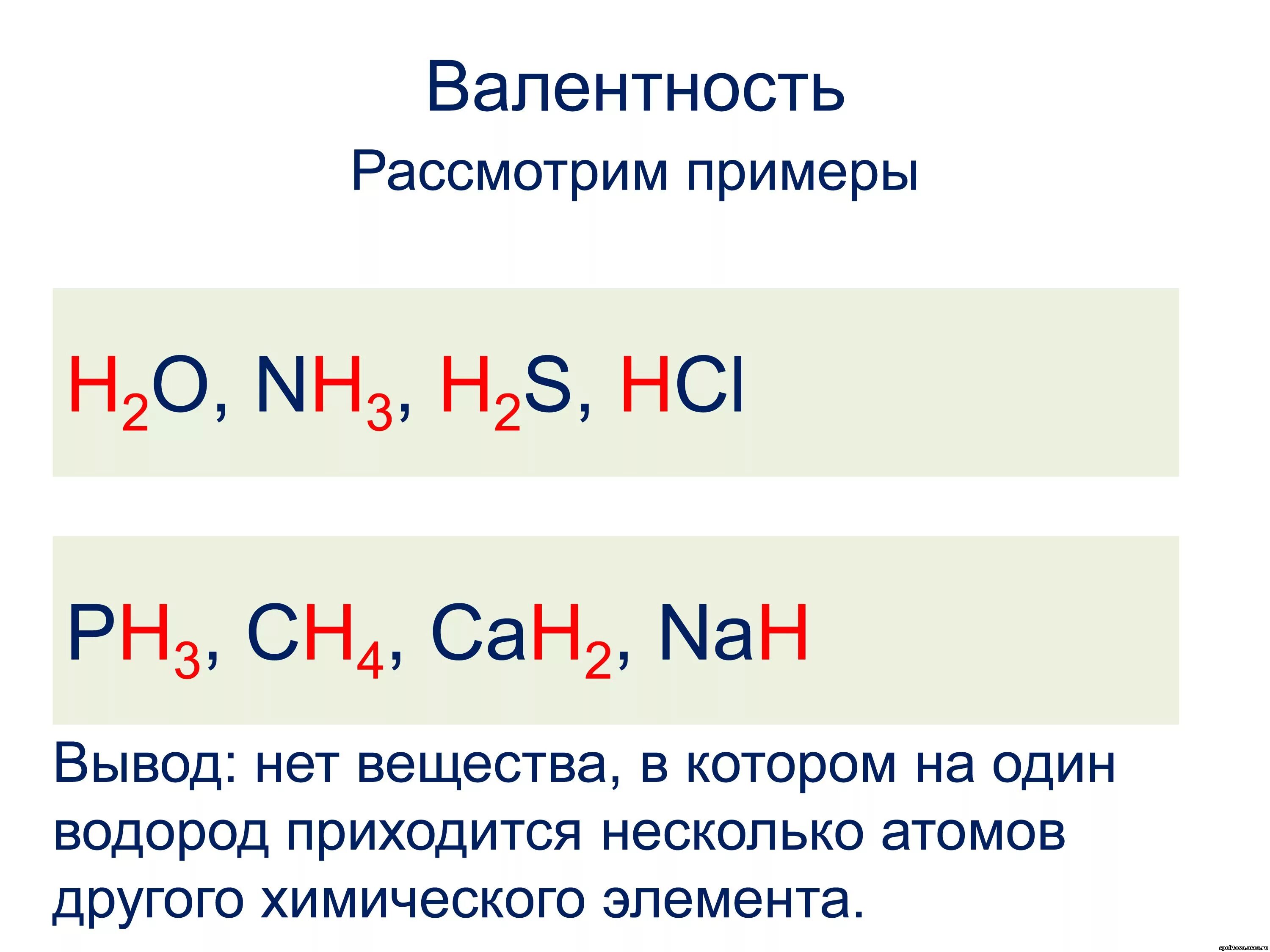 Валентность углерода в водородных соединениях