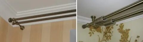 Как вешать настенные карнизы