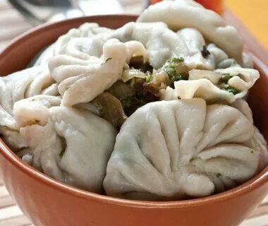 Хинкали с грибами