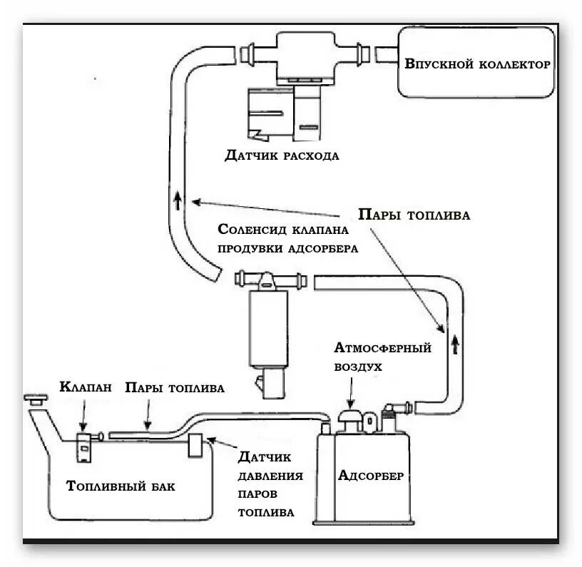 Клапан продувки адсорбера схема подключения. ВАЗ 2114 клапан абсорбера схема. Схема подключения клапана абсорбера. Электрическая схема подключения клапана адсорбера. Что делает абсорбер