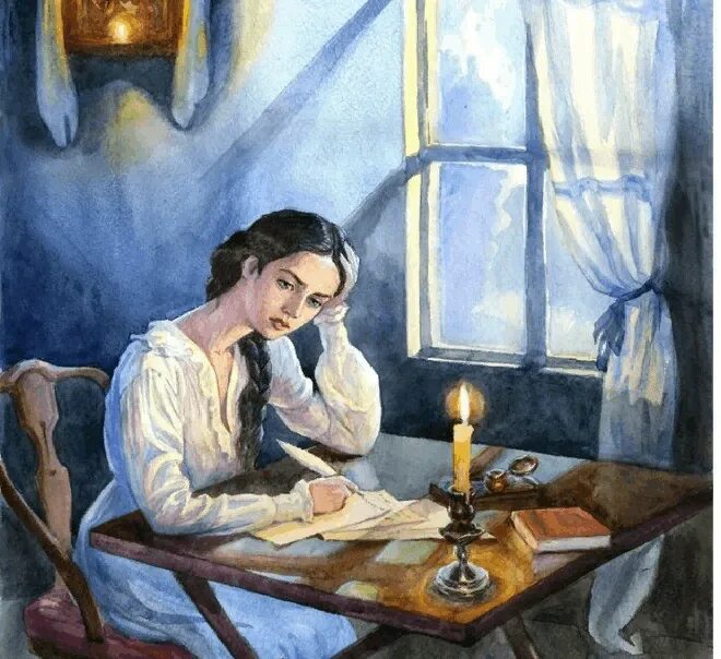 Сцена письма татьяны. Сцена письма татьяны