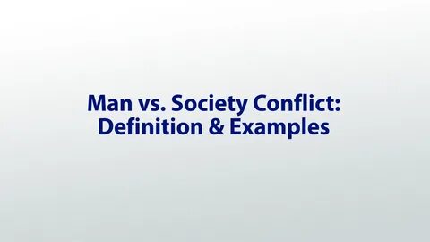 Conflicts in society