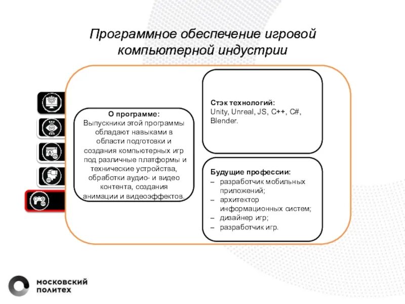 Программное обеспечение игровой компьютерной индустрии