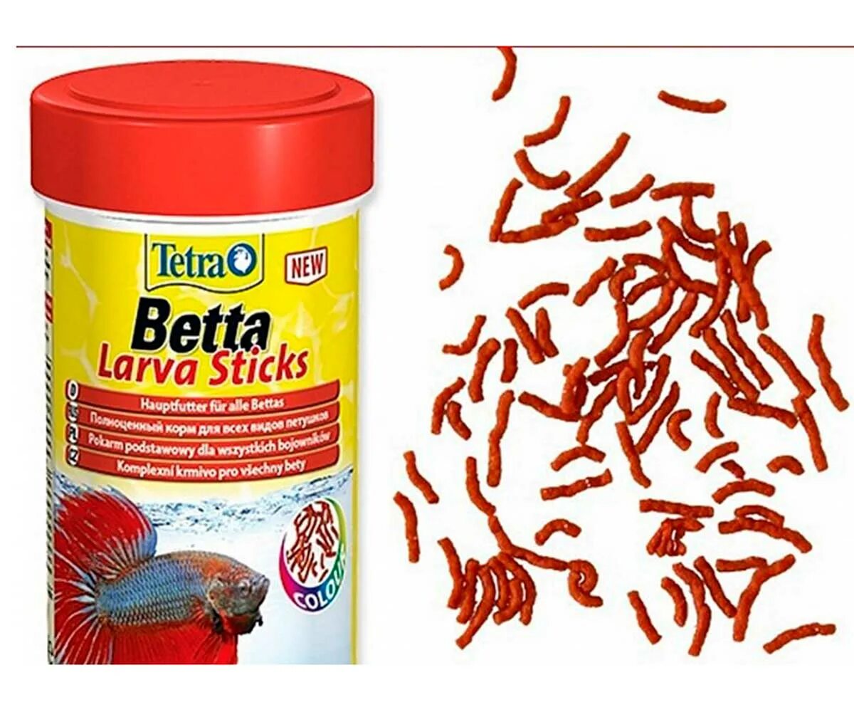 Какой корм для рыб. Корм тетра бетта ларва. корм для рыб тетра larva sticks. сухой корм tetra betta larvasticks для рыб. корм для рыб тетра ларва для петушков.