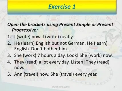 Use present simple or present progressive