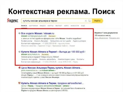 Кампания контекстной рекламы