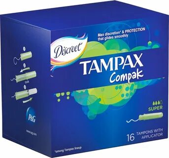 Фото Женские гигиенические тампоны Tampax Compak Super с апликатором 16 шт....