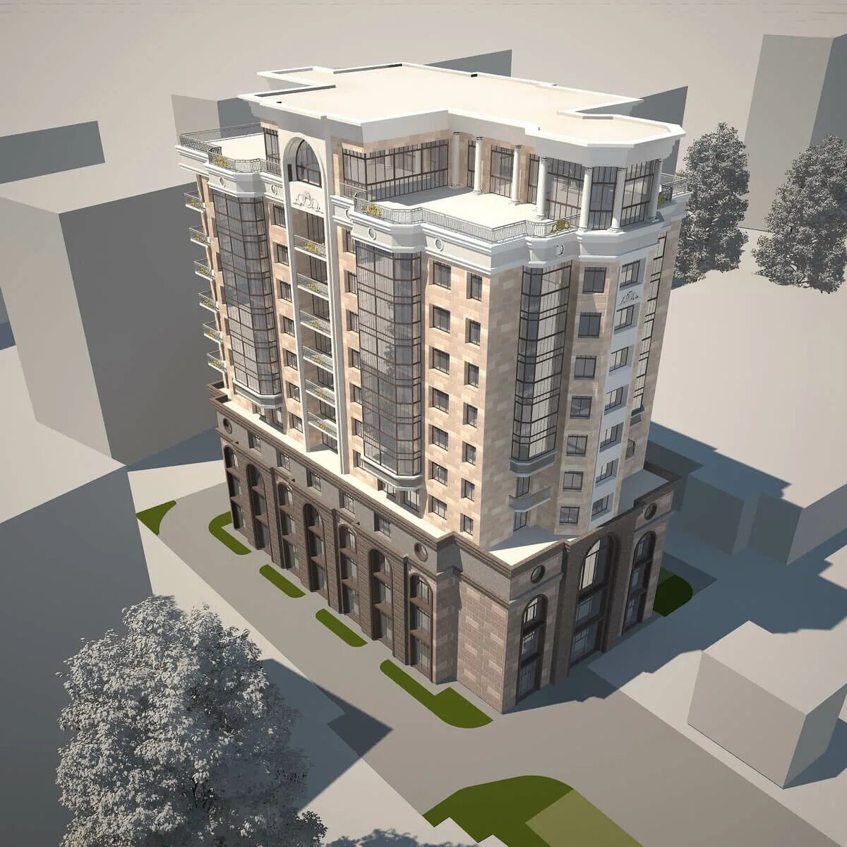 жилое здание пристроенное