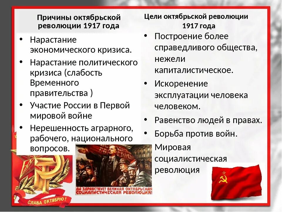 Последствием революции является. Причины революции 1917 октябрь. Октябрьская Социалистическая революция 1917 причины ход итоги. Октябрьская революция (октябрь 1917 г.) причины. Последствия Великой Октябрьской революции 1917 года.