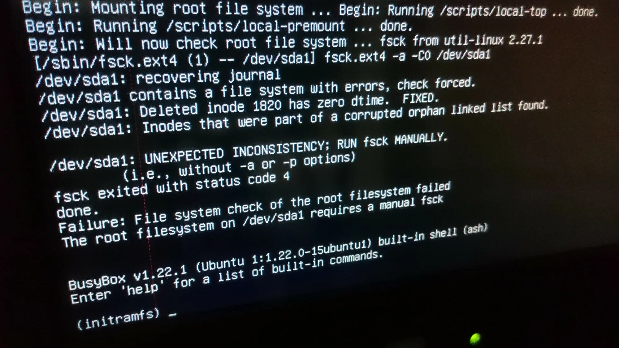 Fsck. Fsck при загрузке. Fsck Linux. Как запустить команду fsck. Reboot power down