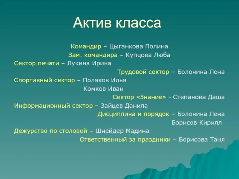 Актив класс 7 класс. Актив класса. Список актива класса. Обязанности актива класса в начальной школе. Таблица Актив класса.