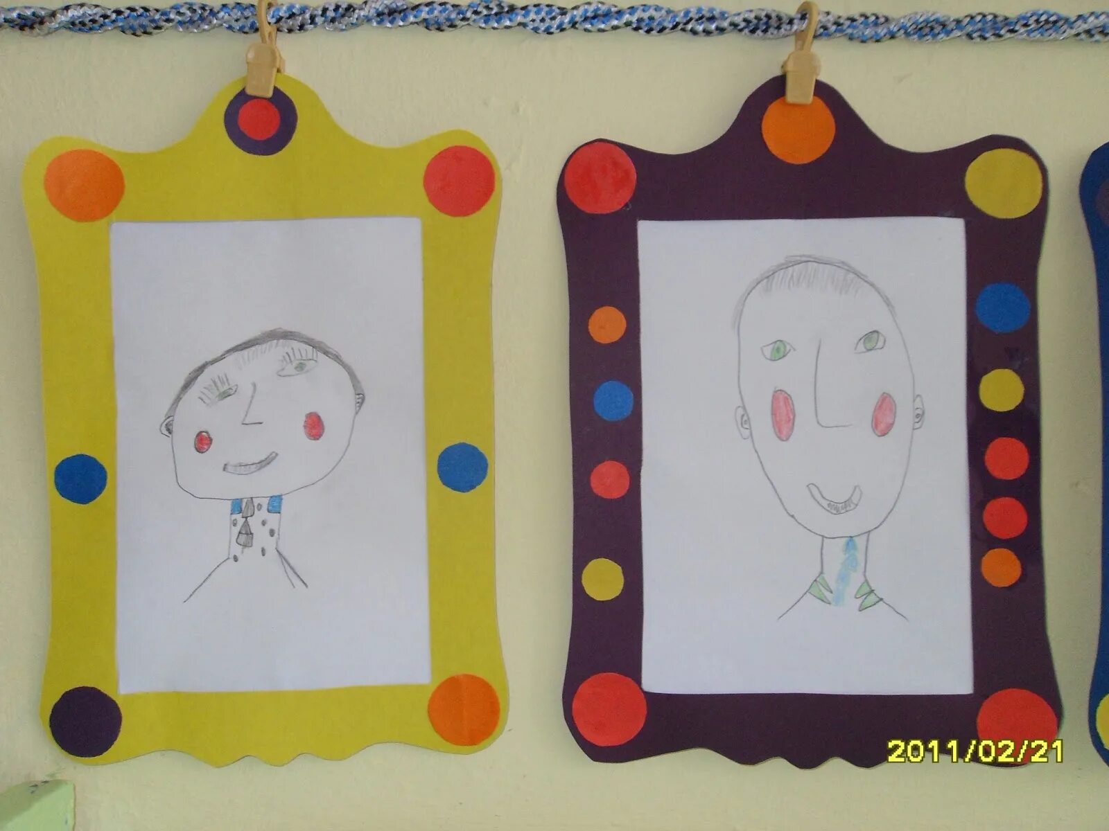 поделка портрет папы на 23 февраля.