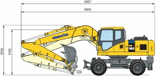 Колесный экскаватор dx 210 wa. Дусан 180 колесный экскаватор габариты. Габариты колесного экскаватора. Габариты твэкс ек 14. Экскаватор хендай 180 габариты.