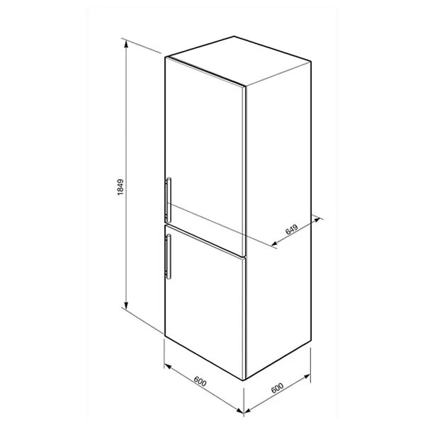 Высота холодильника двухкамерного. Холодильник Smeg cf33sp. Холодильник Аристон двухкамерный габариты. Холодильник Smeg cf36xpnf. Холодильник LG габариты стандартные.