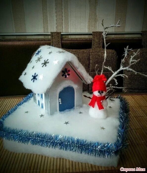 Что можно сделать из картона зимой Pin on toddler crafts