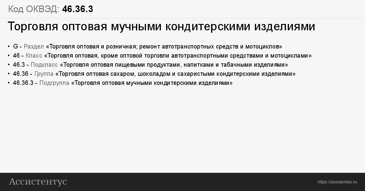 Коды ОКВЭД по оптовой торговле. Оквэд 86