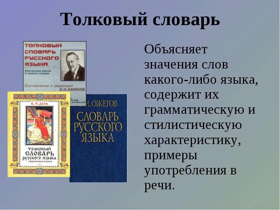 Дать характеристику словарю