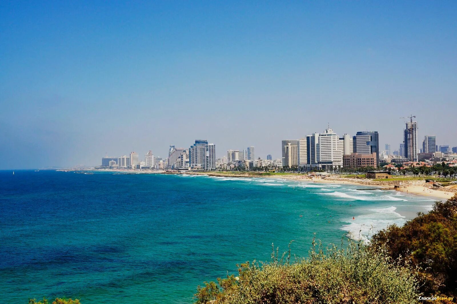 Средиземное море Тель-Авив.
