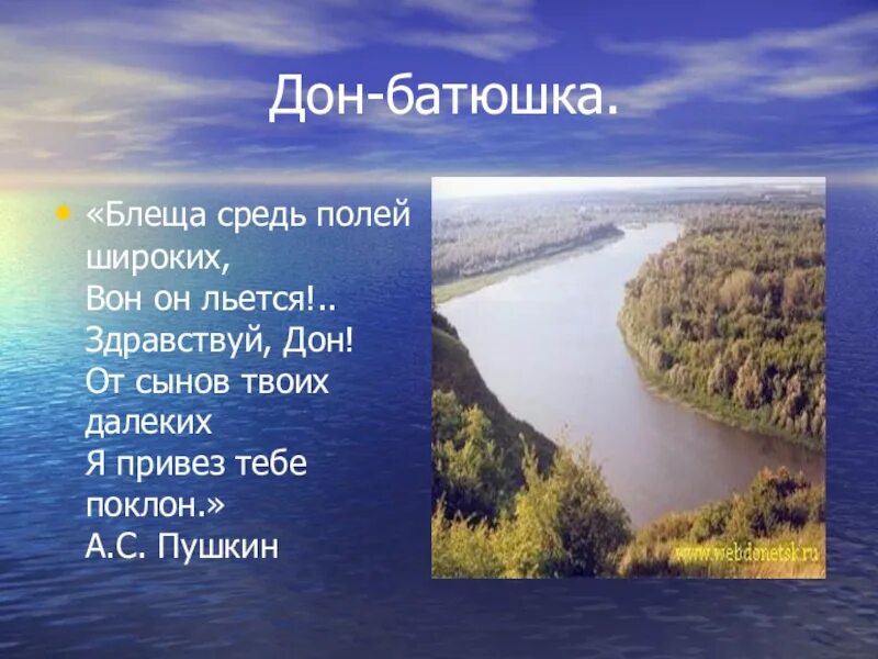 Стих Дон. Стихи о Доне. Стихотворение о реке Дон. Стих Пушкина Дон.