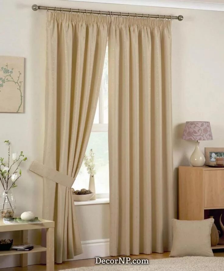 Кремовые шторы в интерьере гостиной фото Emperor Ready Made Lined Curtains Cream Luxury Headed Curtains Cheap UK Delivery