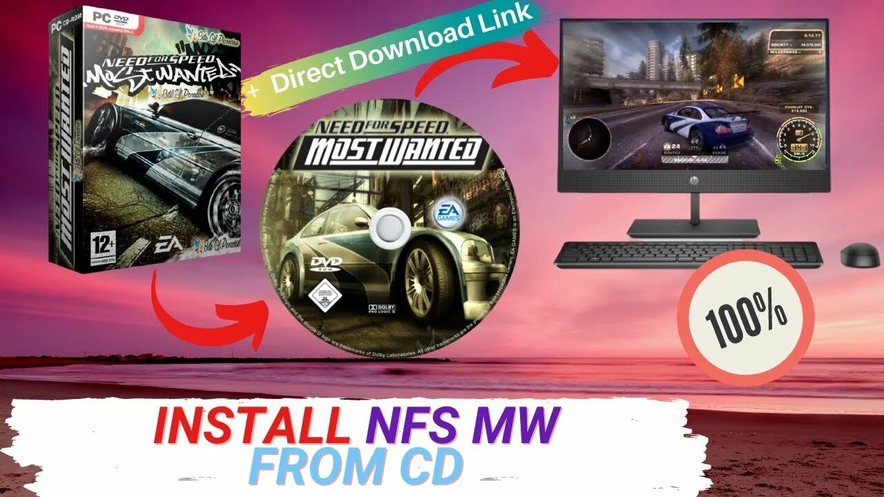 The game will need to install. Nfs cd install.