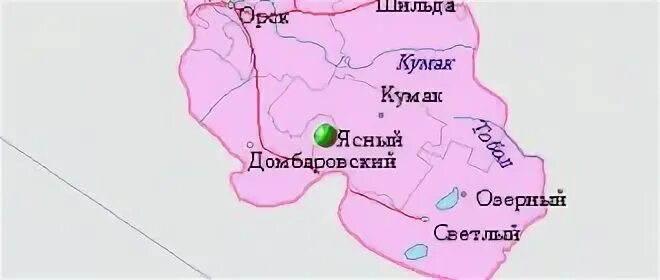 Ясный на карте